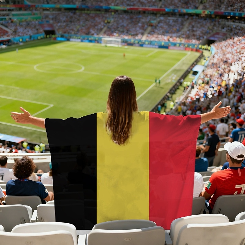 Partita mondiale di calcio 2026 Mantello Costume Bandiera Ventilatori Adulti Unisex Feste Partita di calcio Evento di calcio Vestirsi del 2026 a $17.49 –P20