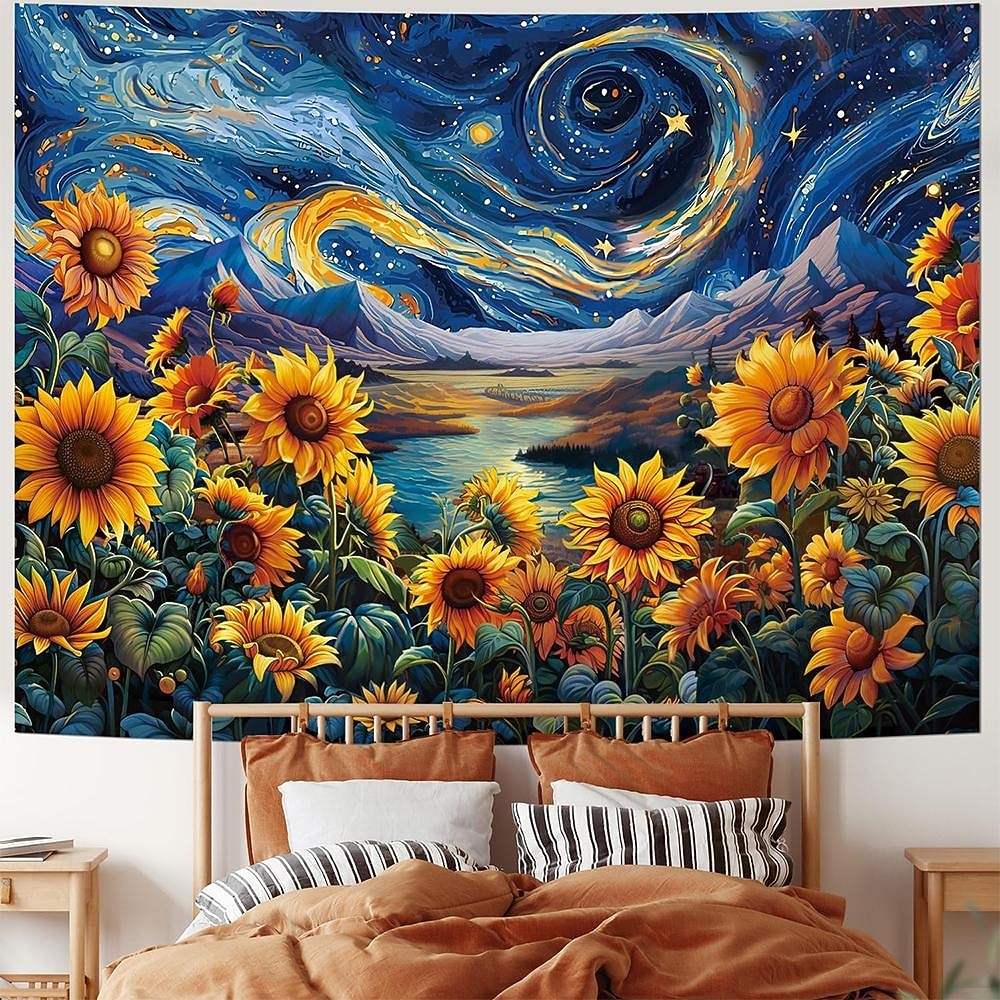 magico cielo notturno luna paesaggio montano arazzo fungo luminoso farfalla foresta lago decorazione murale psichedelica fantasy casa camera da letto soggiorno sfondo del 2026 a $20.99 –P4