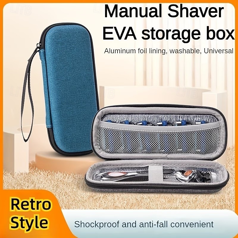 Portable EVA Razor Case, Shockproof, Scratch-Resistant Travel Organizer ...