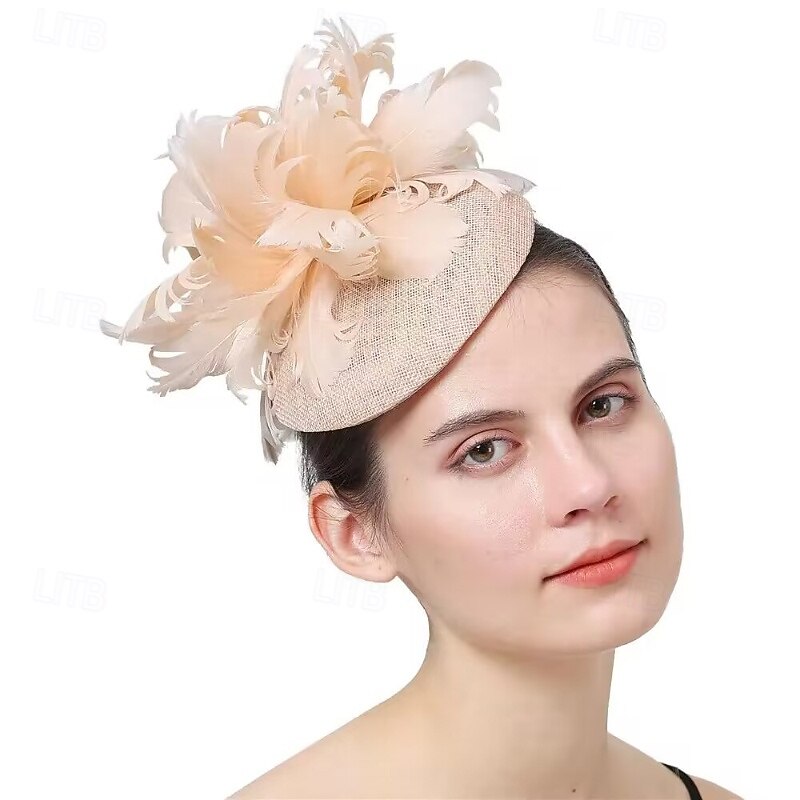 Fascinators Flax Wedding Birthday Elegant Vintage Cute With Feather Floral Headpiece Headwear 2026 - $28.99 –P3