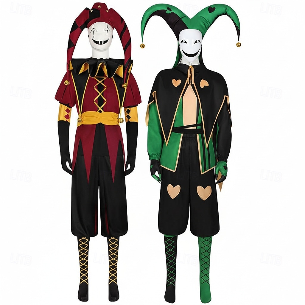 fantasia de circo para cosplay, fantasias de videogame, fantasias de Halloween, baile de máscaras, Comic Con, Anime Expo, blusa, calça e luvas para adultos de 2026 por $179.99 –P7