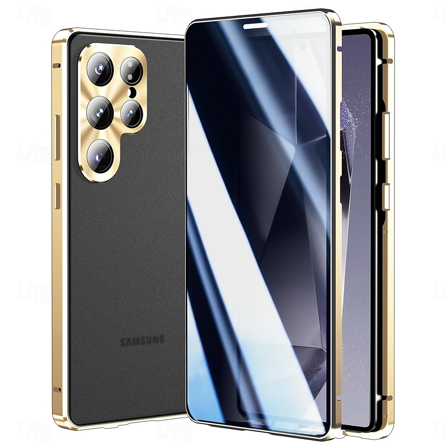 Phone Case For Samsung Galaxy S26 S26 Plus S26 Ultra Novelty Magnetic Adsorption Slim Case Detachable with Screen Protector Anti peep Metal ABS+PC 2026 - $30.99 –P16