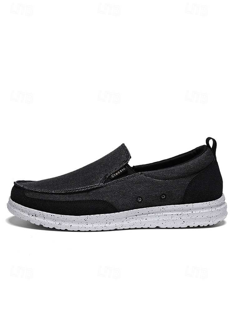 mocassini slip-on in tela da uomo, leggeri e traspiranti, comode scarpe da resort all'aperto per viaggi, passeggiate e abbigliamento casual del 2026 a $42.99 –P6