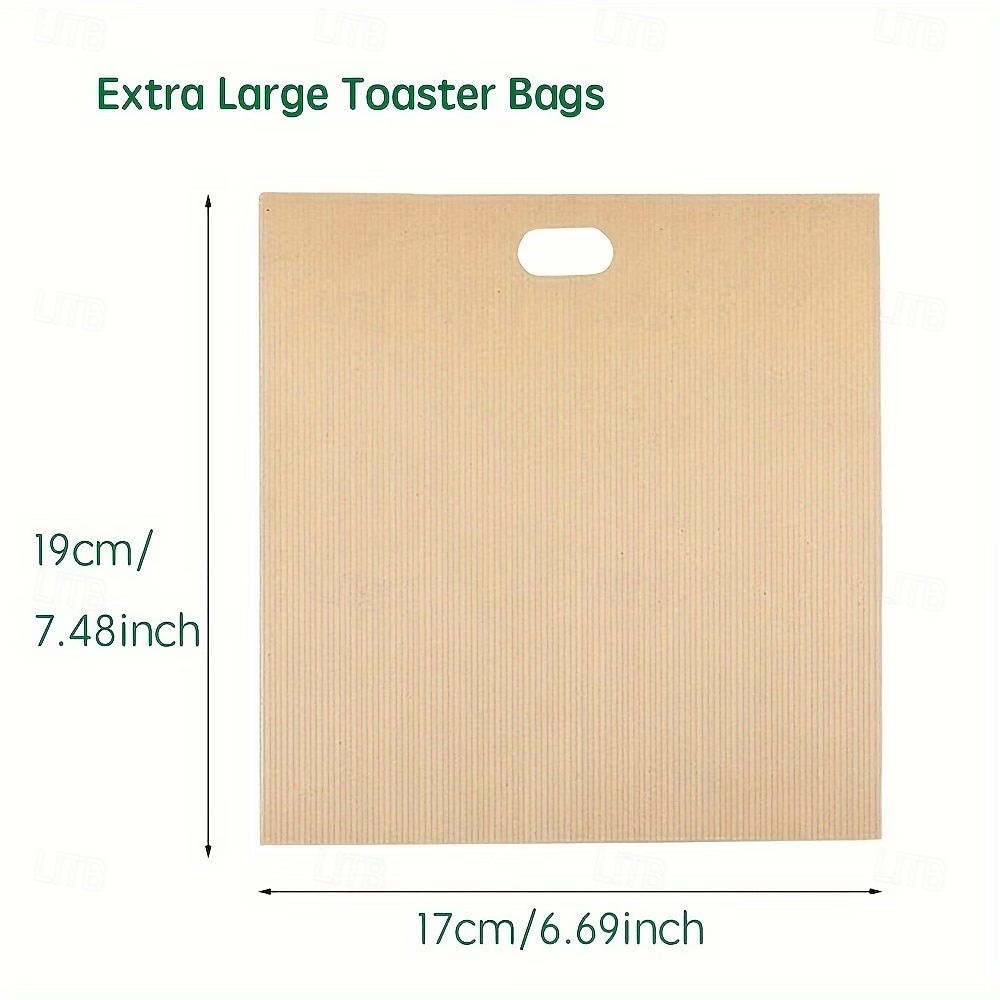 10 Pcs Extra Large Reusable Toaster Bags, Heat Resistant Toaster Bags for Grilled Cheese Sandwiches works on Toaster, Ovens, Washable Toast Bags for Toast Sandwich Panini Snacks 2026 - $28.99 –P9