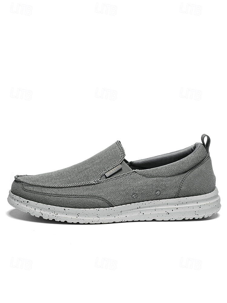 mocassini slip-on in tela da uomo, leggeri e traspiranti, comode scarpe da resort all'aperto per viaggi, passeggiate e abbigliamento casual del 2026 a $42.99 –P5