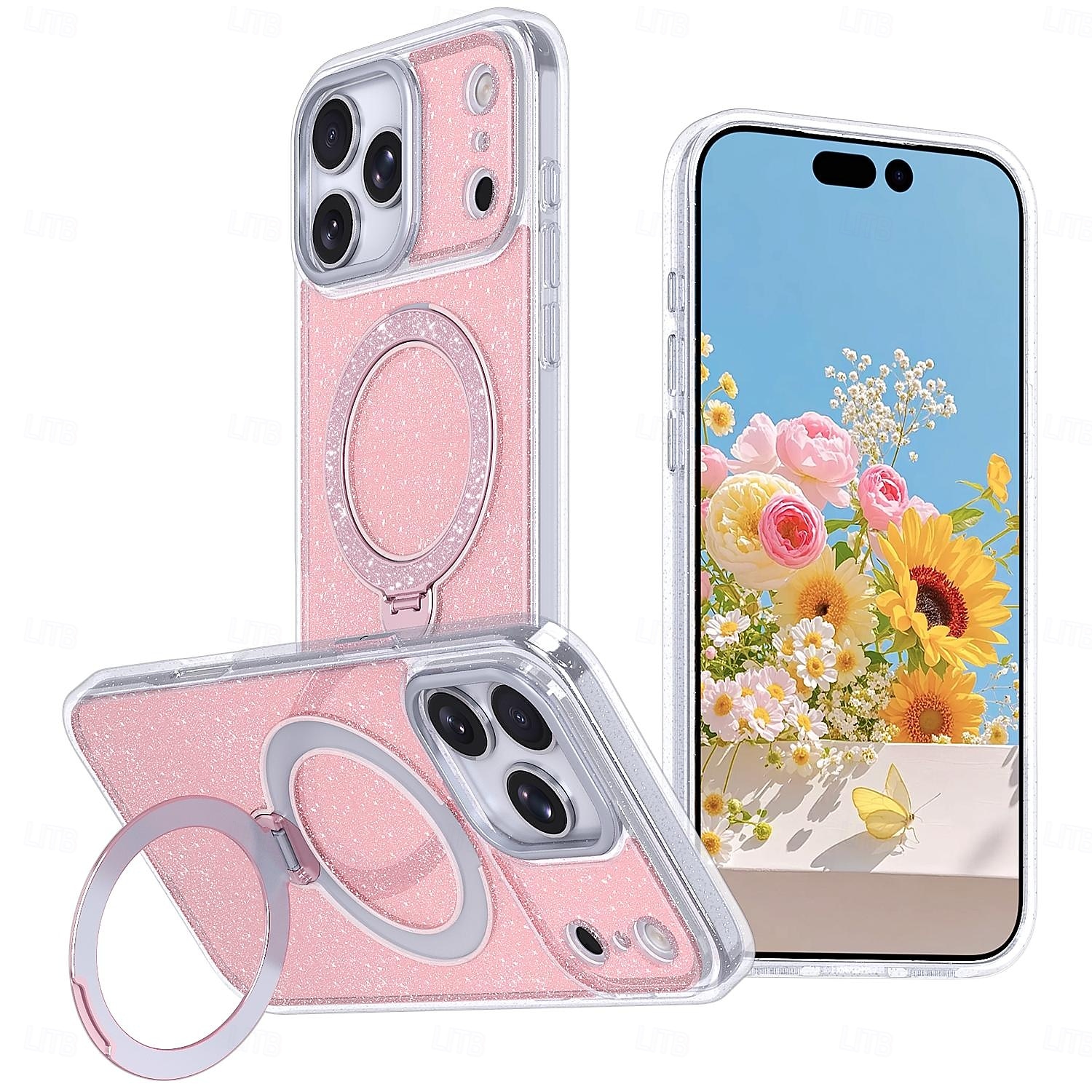 teléfono Funda Para iPhone 17 Air 17 Pro Max iPhone 17e 16 15 14 Pro Max Plus 16e 13 Pro Max Funda Trasera adsorción magnética con Soporte Traslúcido Soporte de carga inalámbrica TPU Acrílico 2026 - $20.99 –P1