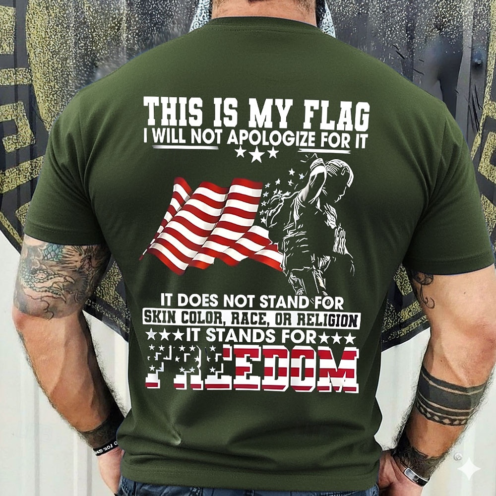 4. Juli 2026 250. Gedenktag Herren 3D-Druck US-Flagge Veteran Rundhalsausschnitt Kurzarm T-Shirt täglicher Streetwear 2026 - $21.99 –P3