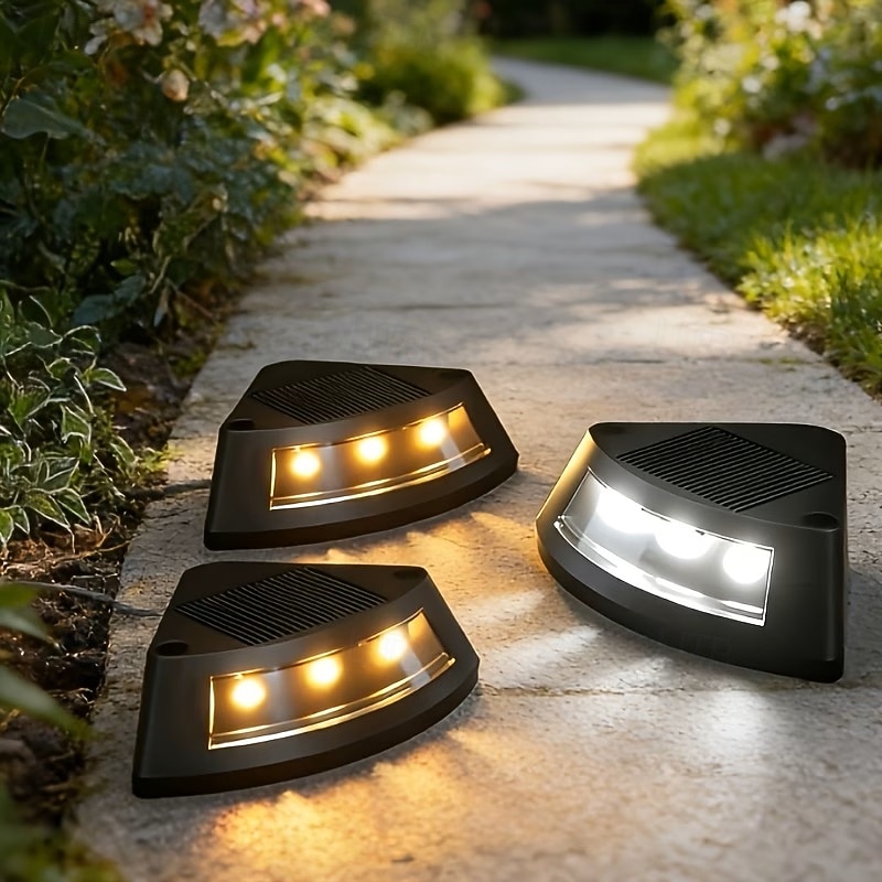 4/8 luci solari da esterno per terrazze, impermeabili IP65, lampade da giardino per vialetti, gradini, passerelle, prato, terrazze, luce notturna solare decorativa del 2026 a $28.99 –P5