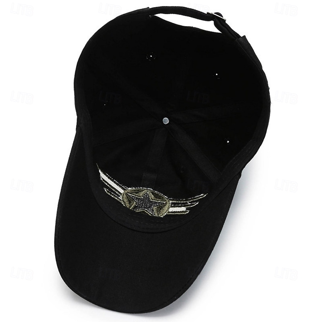 Férfi Baseball sapka Szalmakalap Fekete Lóhere Pamut Állítható Divat Utcai sikk Alkalmi Napi Szabadtéri Vakáció Zvijezda álcázás Napvédő Fényvédő Lélegzési képesség 2026 - $6.99 –P2