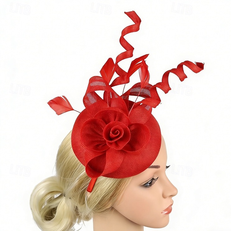 Fascinators Flax Wedding Birthday Vintage Cute With Tulle Headpiece Headwear 2026 - $22.99 –P1