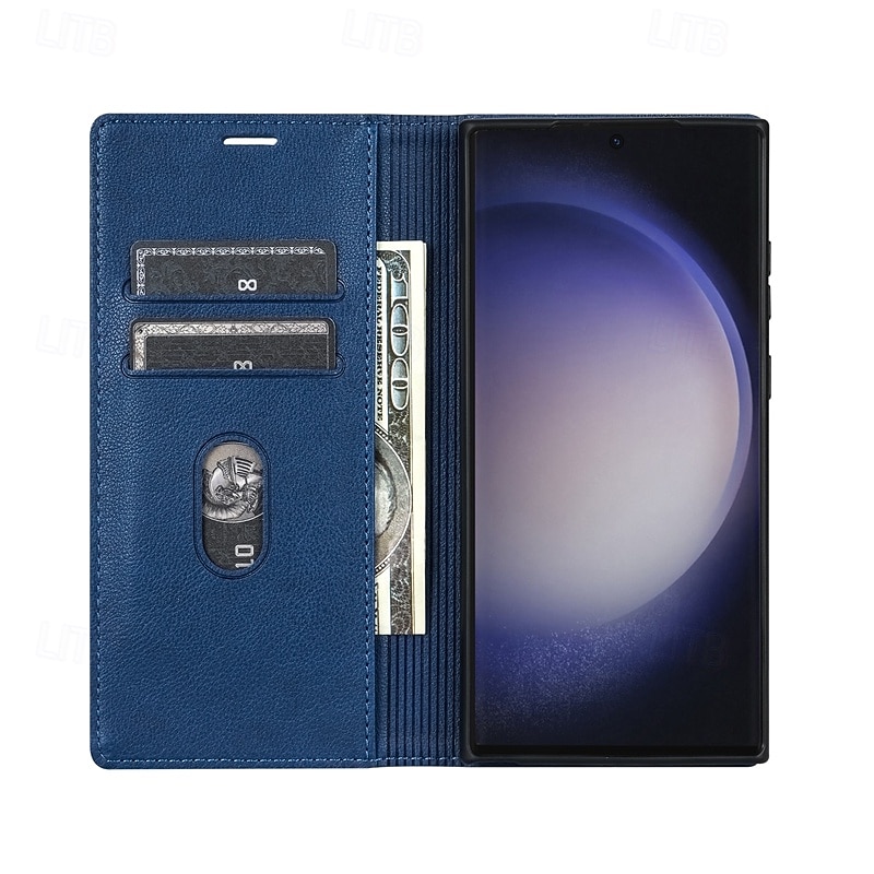 Phone Case For Samsung Galaxy S26 S26 Plus S26 Ultra Wallet Case Flip Cover Magnetic Full Body Protective Kickstand Retro PU Leather 2026 - $18.99 –P15