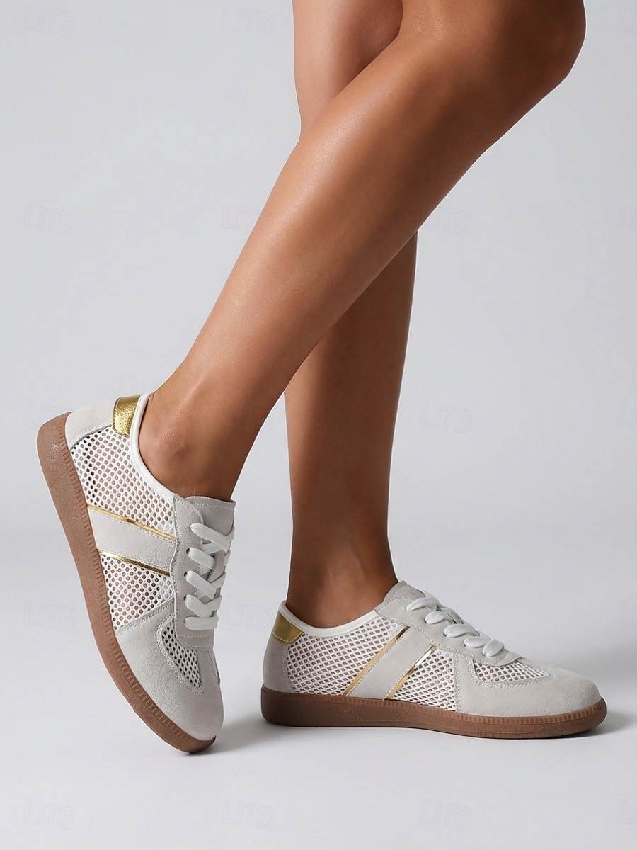 Women's Breathable Mesh Casual Sneakers – Lightweight Lace-Up Walking Shoes, Comfortable Summer Sport Style Trainers for Women, Ideal for Travel, Beach Walks, Daily Wear and Outdoor Activities 2026 - $34.99 –P2