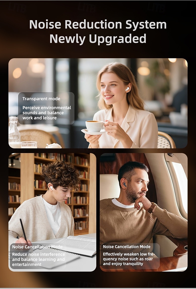 Lenovo LE253 Headphones TWS Wireless Bluetooth 6.0 ANC Noise Reduction HiFi Sound Earphones Game Sports Headset With Mic Earbuds 2026 - $27.99 –P10