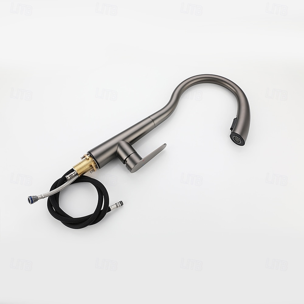 ברז כיור מטבח עם מרסס נשלף, ברז מטבח מסחרי בעל ידית אחת בקשת גבוהה 2026 - $178.99 –P7