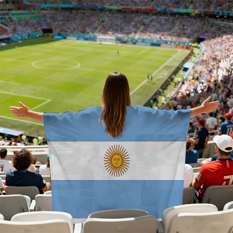 Partita mondiale di calcio 2026 Mantello Costume Bandiera Ventilatori Adulti Unisex Feste Partita di calcio Evento di calcio Vestirsi del 2026 a $17.49 –P28