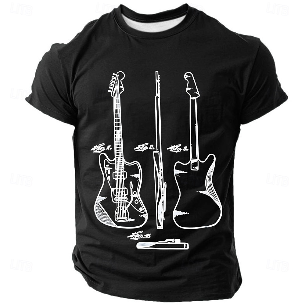 Per uomo Chitarra Gergo divertente Maglietta Manica Corta maglietta Stampa 3D Girocollo Camicia Moda Quotidiano Quotidiano Streetwear Nero Estate Primavera Abbigliamento S M L XL XXL XXXL del 2026 a $21.99 –P3