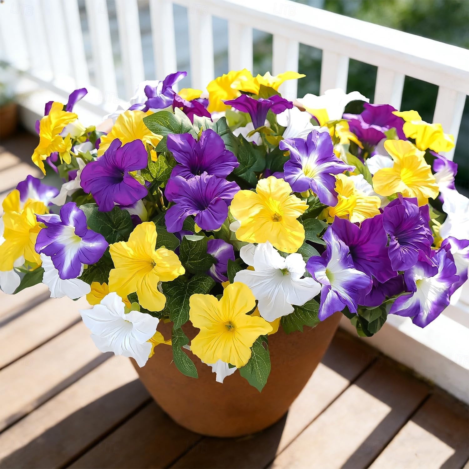 4 Bundles Spring Artificial Morning Glory Flowers for Outdoors, UV Resistant Fake Look Real Faux Silk Plants for Front Door Garden Porch Planter 2026 - $27.99 –P1