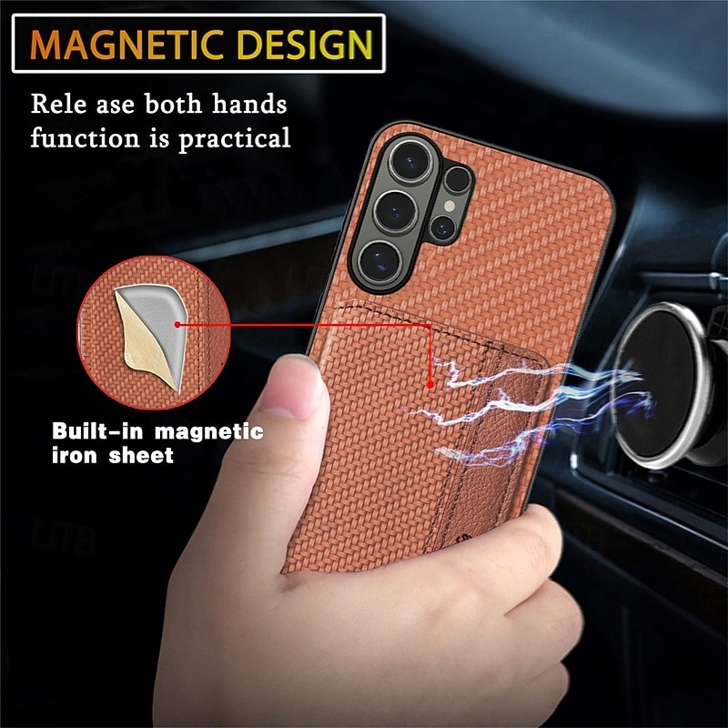 Phone Case For Samsung Galaxy S26 S25 Edge S24 FE S23 S22 Plus  Ultra A56 A36 A26 A16 A06 Back Cover Wallet Case with Stand Holder Shockproof TPU PU Leather 2026 - $14.99 –P7