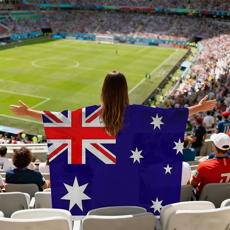 Partita mondiale di calcio 2026 Mantello Costume Bandiera Ventilatori Adulti Unisex Feste Partita di calcio Evento di calcio Vestirsi del 2026 a $17.49 –P1