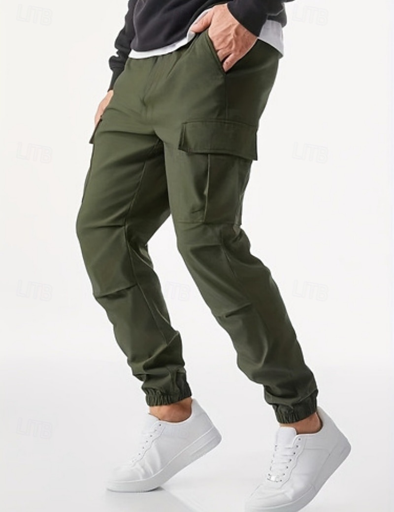 Homens Calças Cargo Corredores Calças Calças Táticas Calças de trabalho Com Cordão Bolso multi Bolso com aba Tecido A Prova de Vento Conforto Mimolet Diário Ao ar livre Feriado Roupa de rua à moda de 2026 por $22.99 –P6
