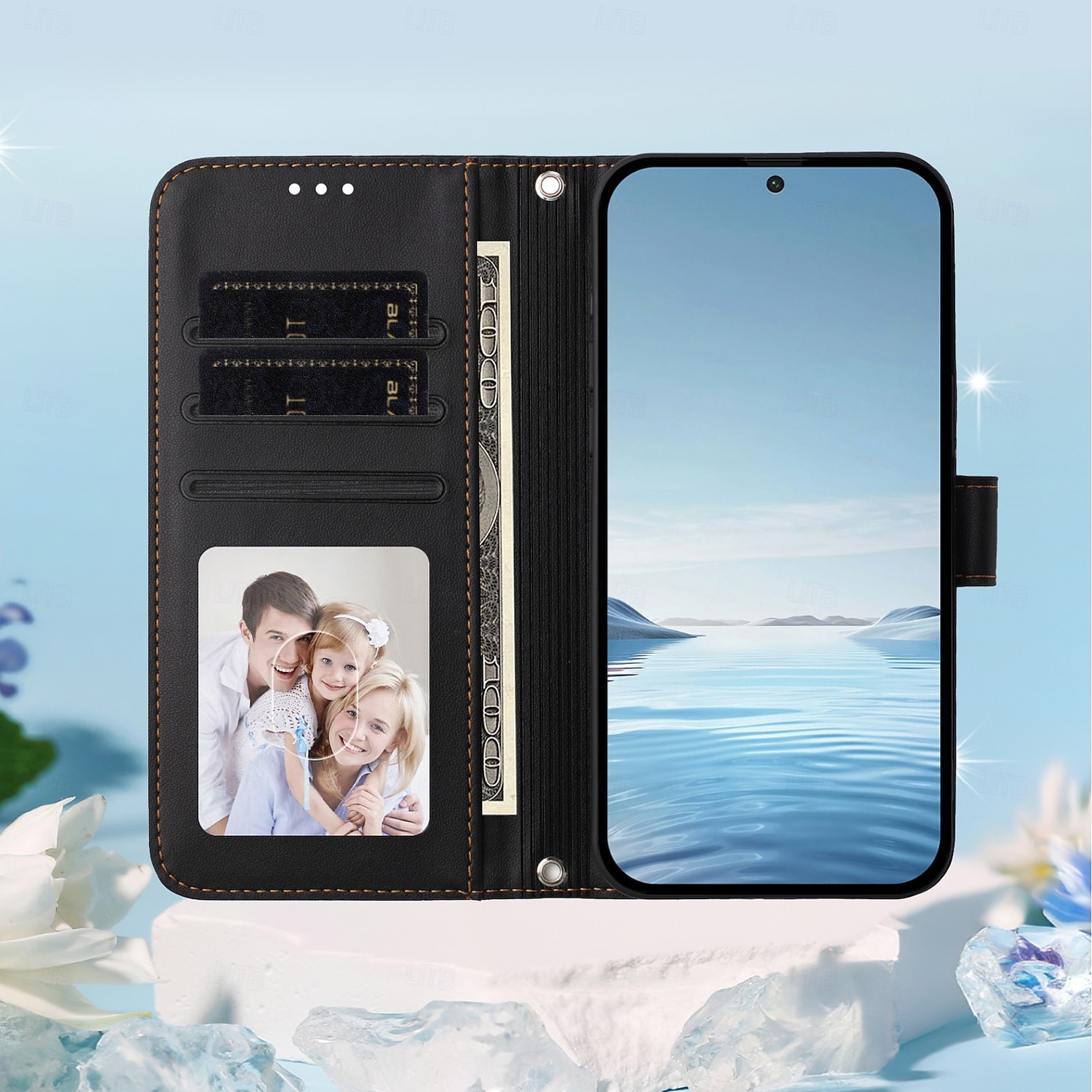 telefono Custodia Per Samsung Galaxy S26 S26 Plus S26 Ultra per Donna Ragazza con Supporto Slot per Carte Fiore Floreale TPU Pelle PU del 2026 a $17.99 –P8