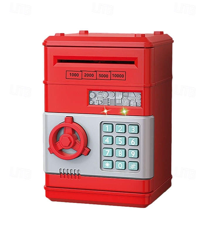 Elektronická mincovní banka s ochranou heslem, ABS materiál, bankomat, digitální mince a vklad hotovosti, hudební hračka, dárek pro děti pro rané učení a vzdělávání 2026 - $20.99 –P17