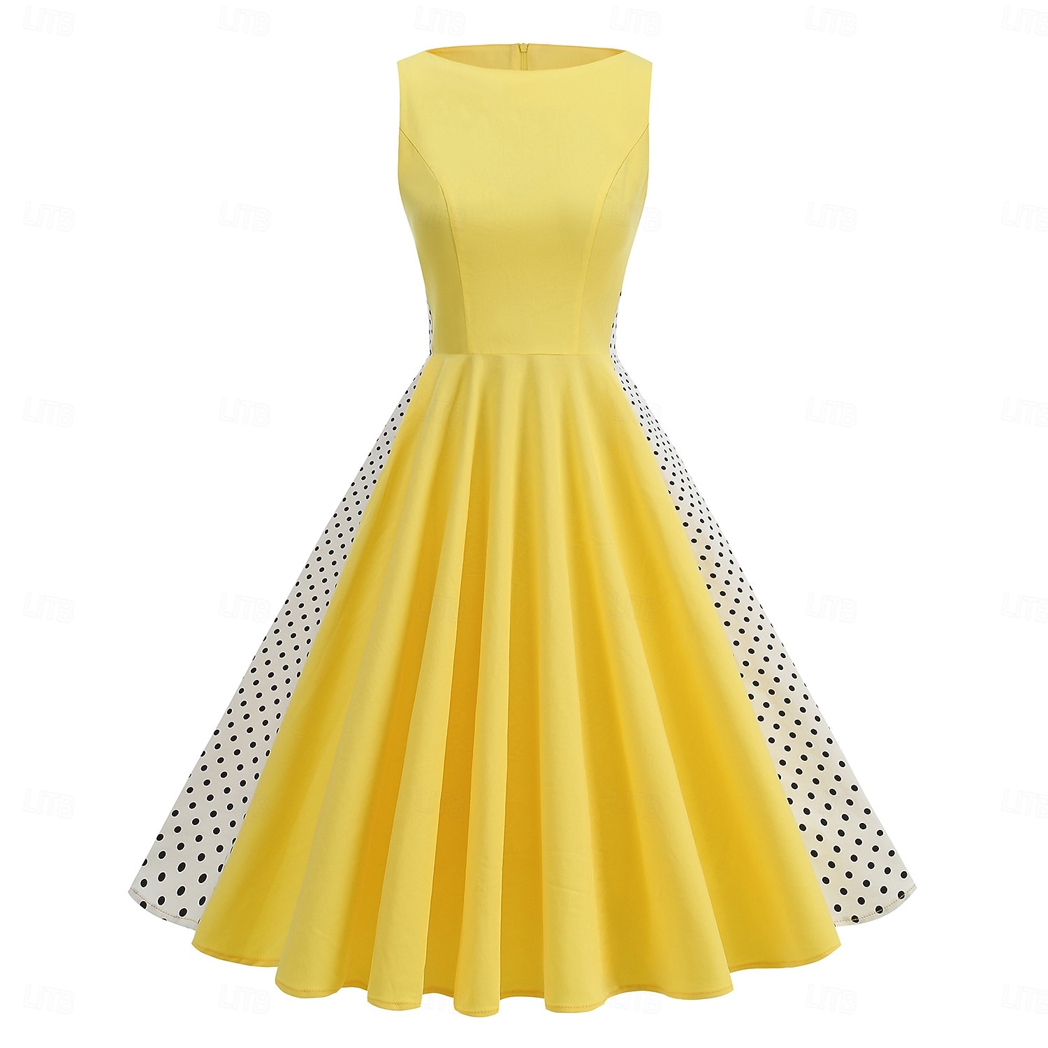 1950s Retro Vintage Rockabilly Dress Swing Dress Flare Dress Sleeveless Polka dots Fit & Flare Swing Fancy Dress Women's Carnival Masquerade Prom Office / Career Event / Party Adults' Homecoming 2026 - $48.99 –P1