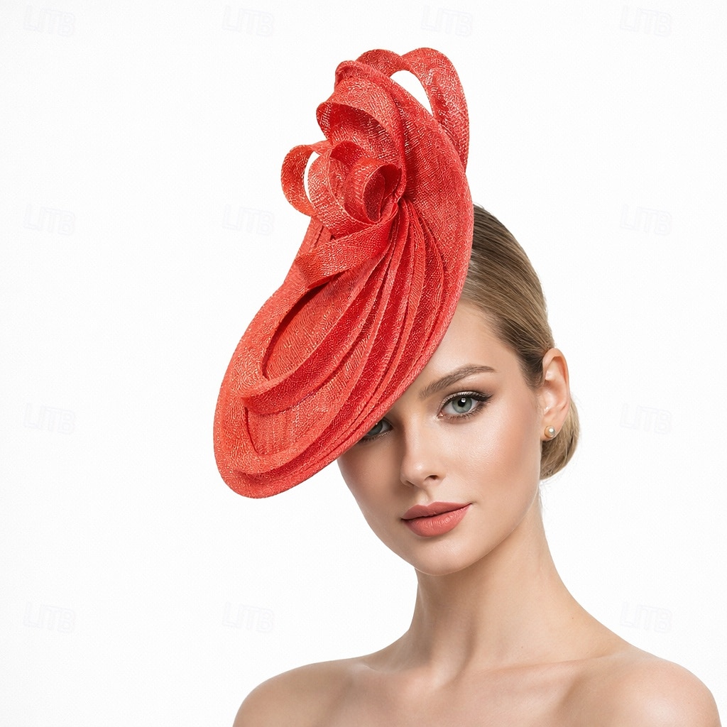Derby Cappello Fascinator affascinante Gentildonna Costume Per donna Derby Ascot Festival delle corse di cavalli Adulti Cappello Estate Primavera del 2026 a $60.99 –P6