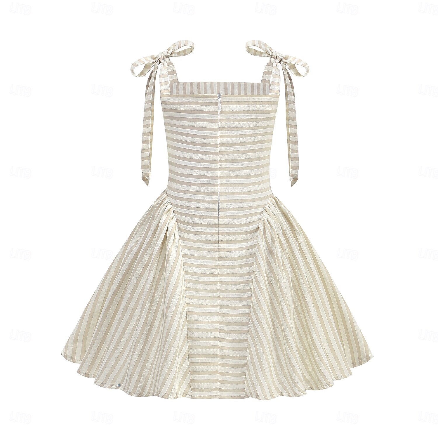 Femtiotal Retro / vintage Knälång Klänningar Rockabilly Flare Klänning Ärmlös Randig Maskeradkläder Flickor Halloween Karnival Maskerad Bal Kvällsfest Förlovningsfest Barn Klänning Hemkomstklänningar 2026 - $38.99 –P11