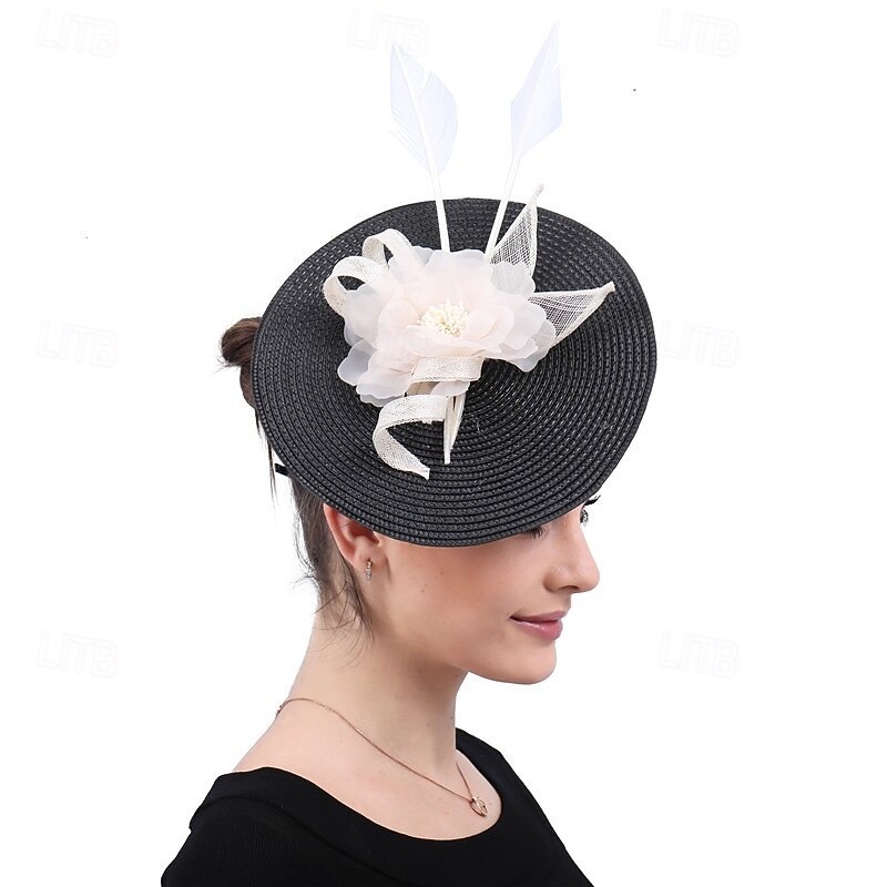 Fascinators Polyester Wedding Birthday Elegant Vintage Cute With Floral Headpiece Headwear 2026 - $34.99 –P5