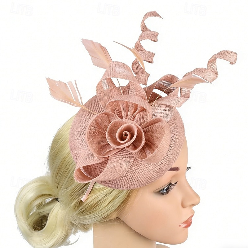 Fascinators Flax Wedding Birthday Vintage Cute With Tulle Headpiece Headwear 2026 - $22.99 –P3