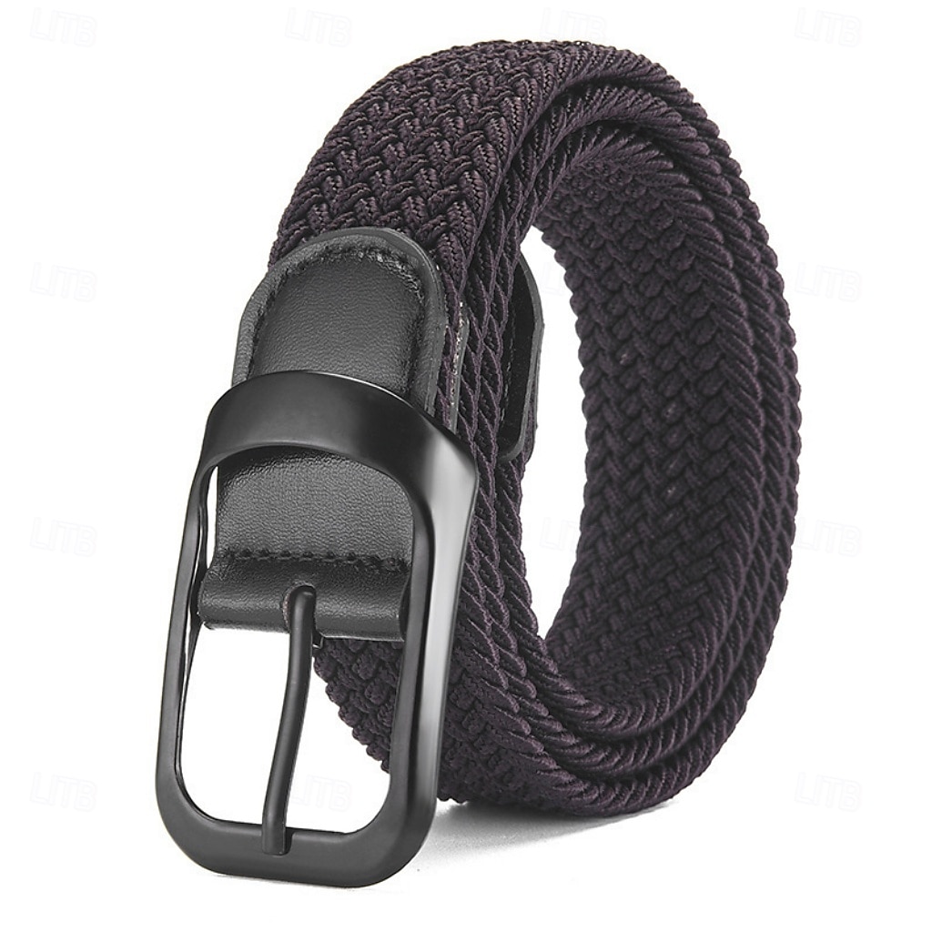 Pánské Pás tkaný slitina zinku Plátno Šik ven Moderní Na běžné nošení Pro volný čas Pevná barva Černá 1 # Černá Denní Domů Venkovní Streetwear Do pasu 2026 - $4.49 –P5