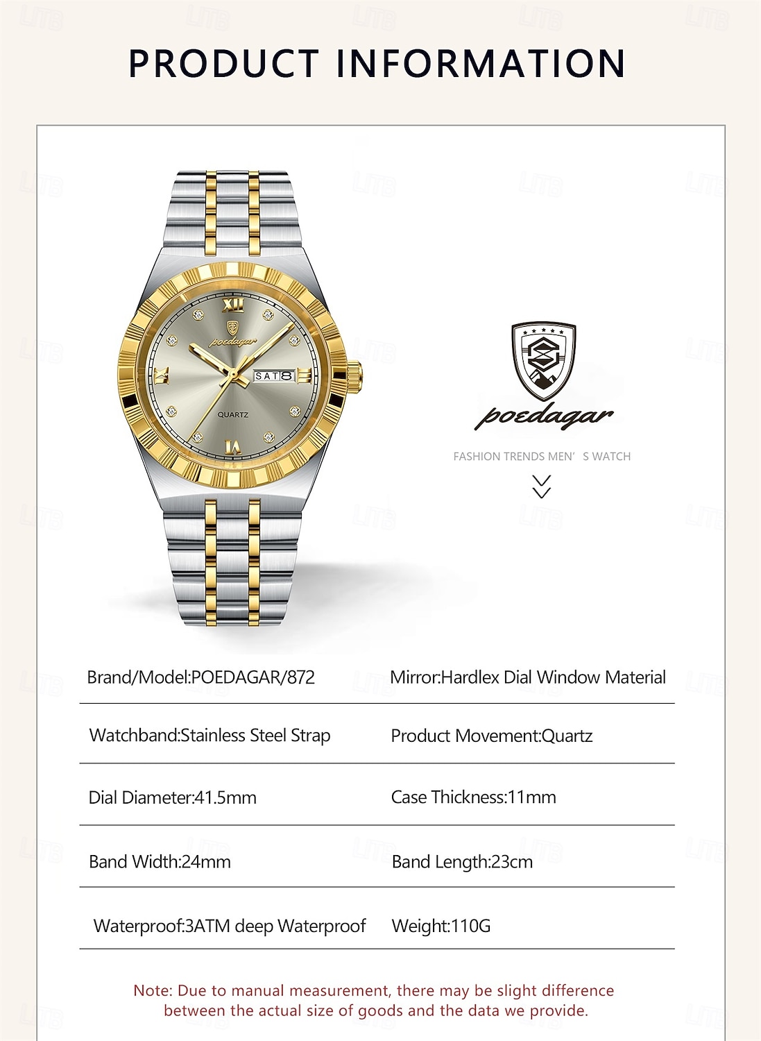 872 New Ultra-thin Stainless Steel Business Classic Men's Watch, Waterproof Luminous Quartz Wristwatch 2026 - $35.99 –P4