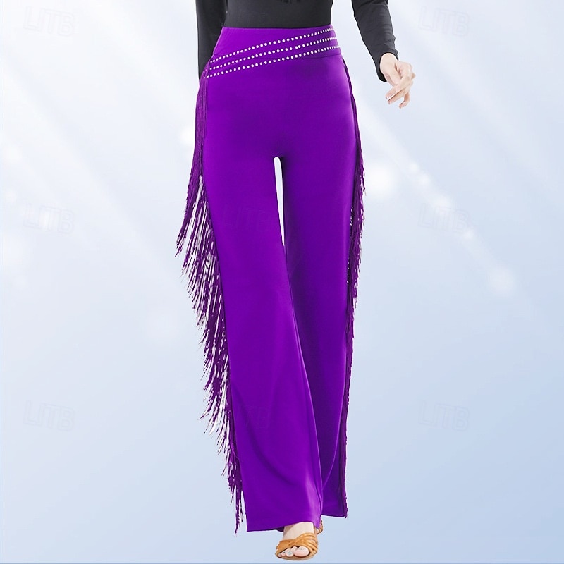 dambyxor med vida ben och strassfransar 2026 - $56.99 –P5