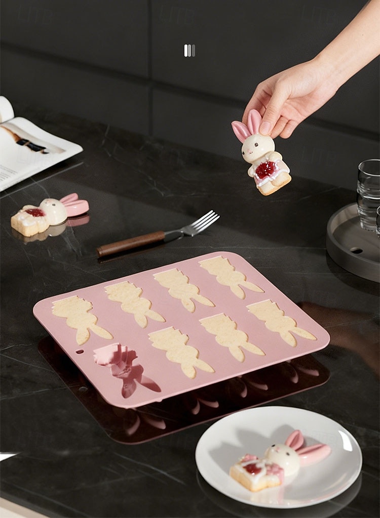 Easter Bunny Silicone Molds, 3D Bunny Chocolate Mold Easter Rabbit Mould, Suitable for Making Easter Treats, Baking, Cakes, Jellies, Ideal for Easter Party & Home DIY Crafts 2026 - $10.49 –P4
