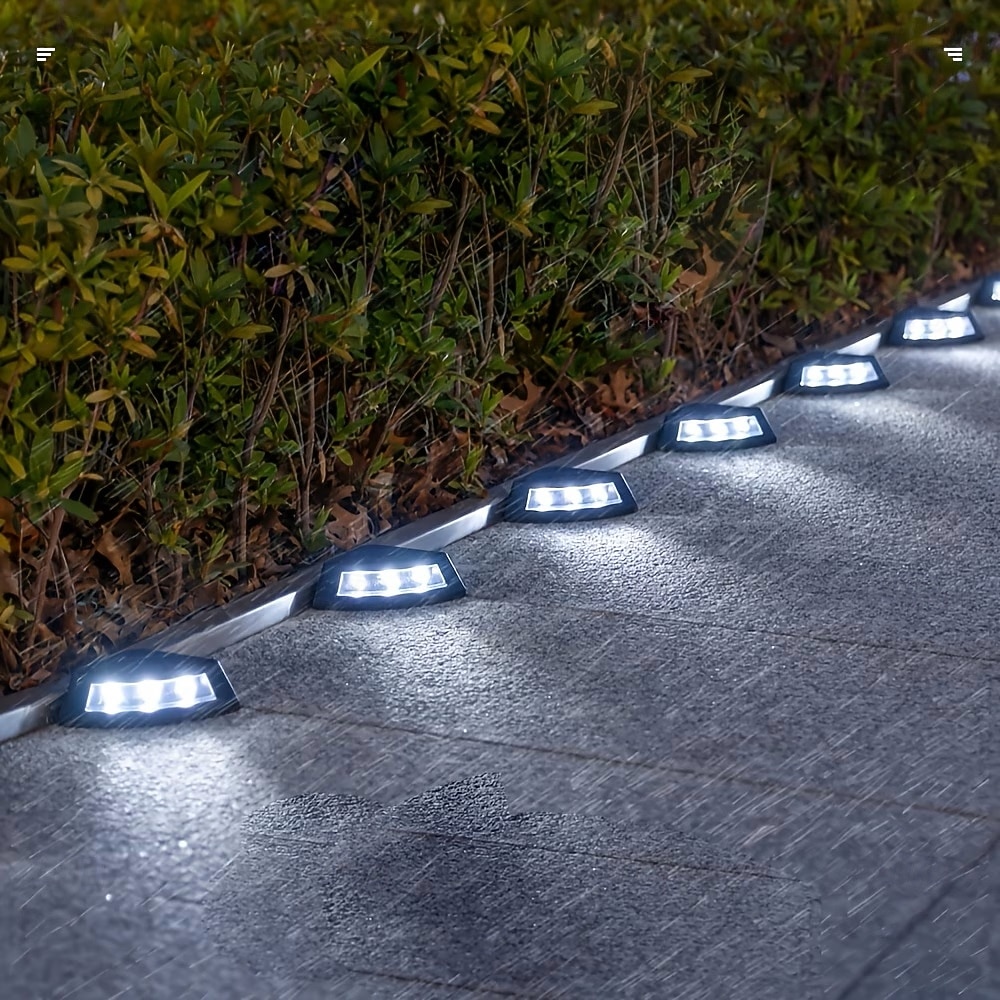 4/8 luci solari da esterno per terrazze, impermeabili IP65, lampade da giardino per vialetti, gradini, passerelle, prato, terrazze, luce notturna solare decorativa del 2026 a $28.99 –P7
