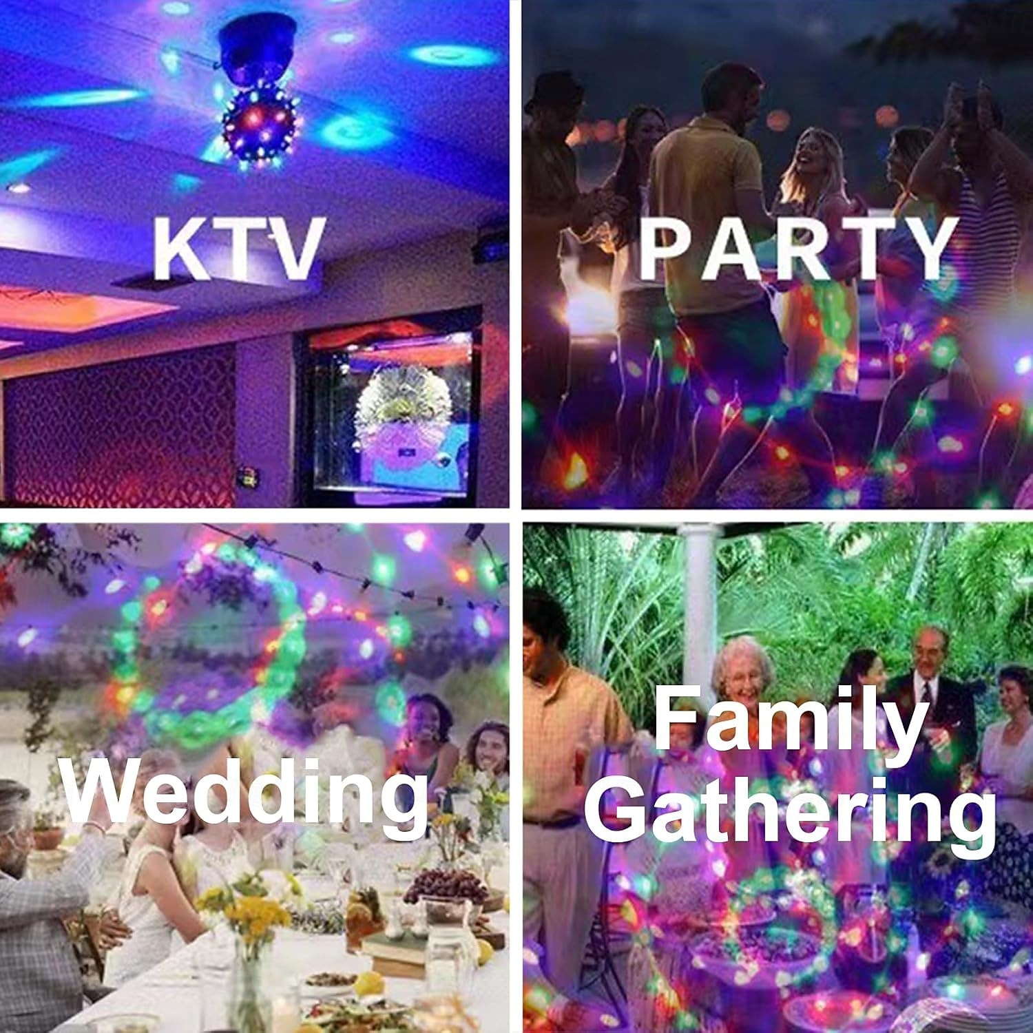 csillagos autótető-világítás, 360°-ban állítható csillagos éjszakai fény 6 fénykombinációval, 2 az 1-ben hordozható USB autós mennyezeti belső világítás autókhoz/hálószoba dekorációkhoz/bulihoz 2026 - $17.99 –P6