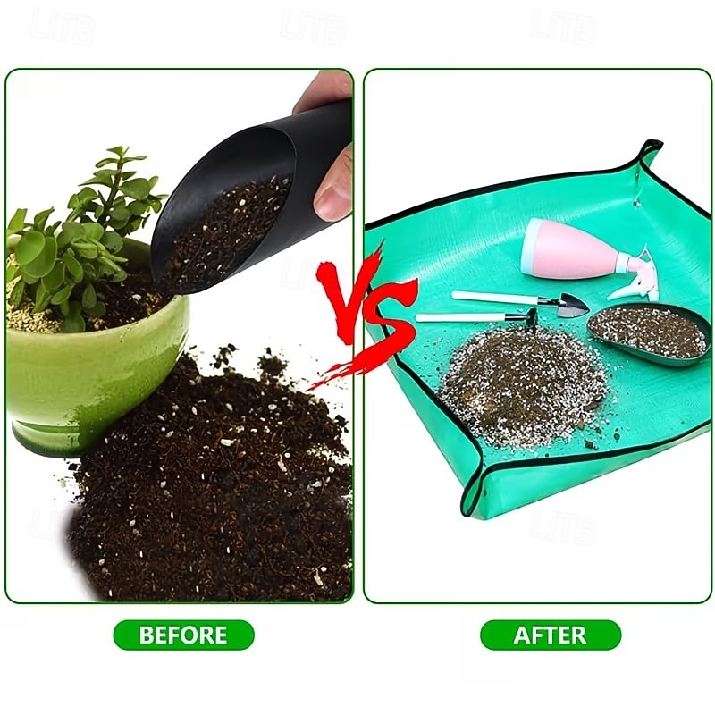 6pcs Heavy-Duty Waterproof Folding Garden Mat with 3 Thickened Plant Care Cloths & 3 Foldable Mats, Suitable for Indoor/Outdoor Use, Gardening, Repotting, Bonsai, Space-Saving Durable Design 2026 - $20.99 –P7