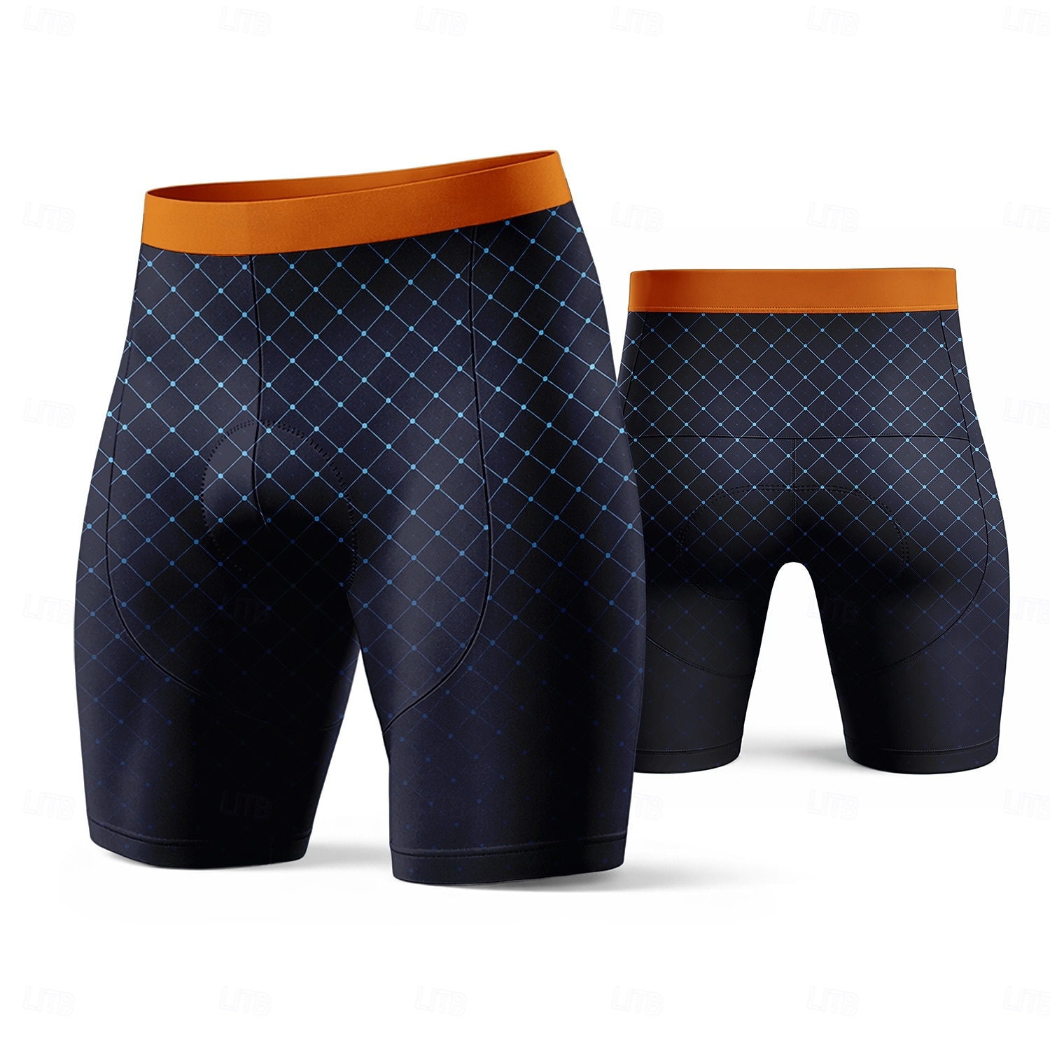 Men's Geometric Cycling Road Shorts Bike Shorts Cycling Padded Shorts Bike Shorts Bottoms Slim Fit Sports 3D Pad Quick Dry Sweat wicking Breathable Blue Clothing Apparel Bike Wear 2026 - $28.99 –P1