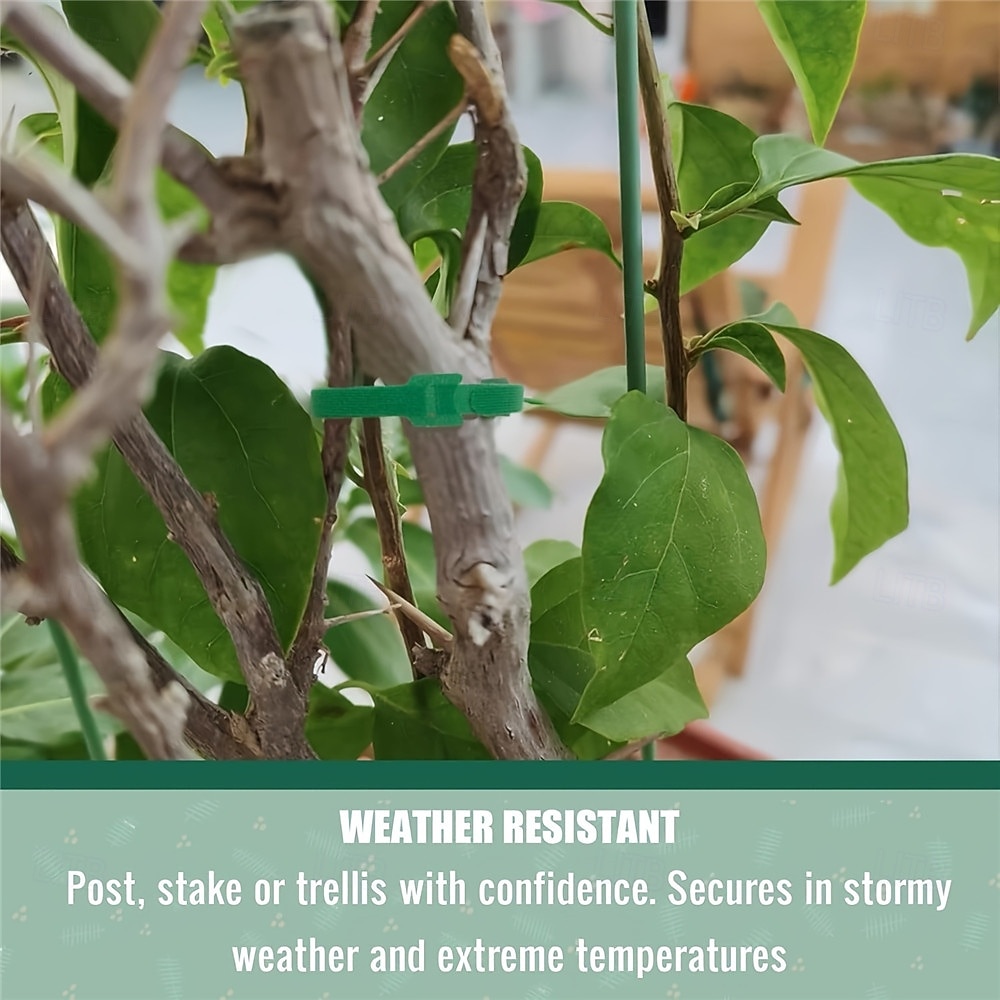 100Pcs Reusable Adjustable Non-Slip Nylon Plant Ties, Green Perfect for Climbing Plants, Support and Garden Maintenance, Safe & Easy-to-Use Gardening Tool 2026 - $20.99 –P4