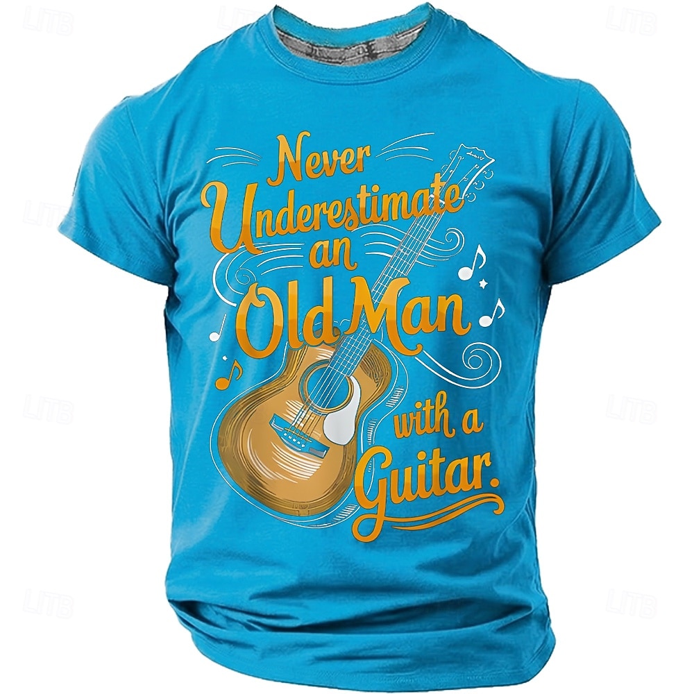 Homme Guitare Argot drôle T-shirt Manche Courte T-shirt Impression 3D Col ras du cou Chemise Mode Quotidien Quotidien Rue Bleu Bleu Ciel Noir Été Printemps Vêtement Tenue S M L XL XXL XXXL 4XL de 2026 ? $22.99 –P7