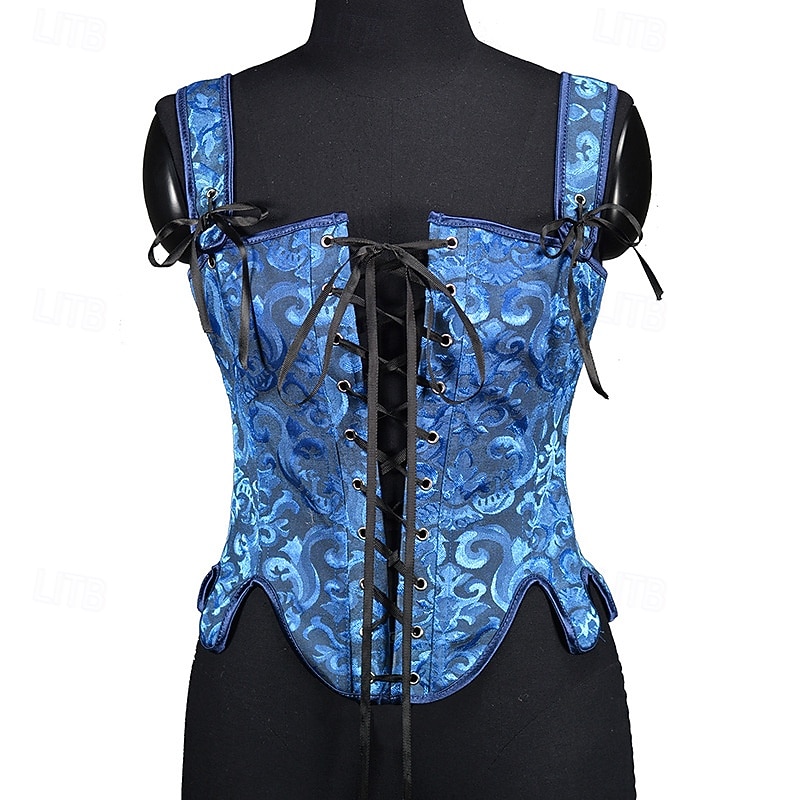 Medieval Renaissance Cottagecore Corset Bodice Viking Peasant Lace up Fancy Dress Women's Celtic Fantasy Halloween Carnival Performance LARP Ren Faire Adults' Corset 2026 - $31.99 –P22