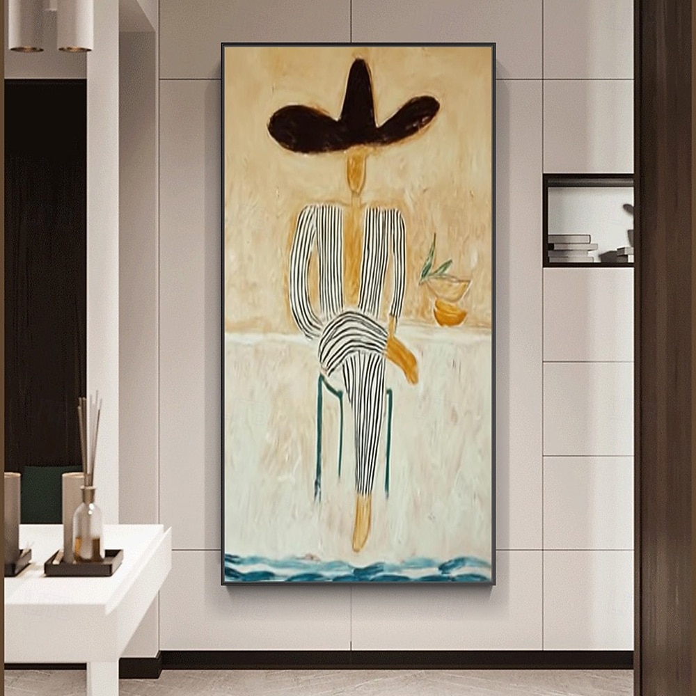 Met de hand gemaakt Hang-geschilderd olieverfschilderij Handgeschilderde Verticaal Abstract Landschap Modern Zonder Inner Frame (Geen frame) 2026 - $106.99 –P3