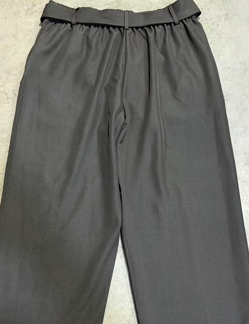 Herr Långbyxor Kostymbyxor Ficka Knappar Slät Komfort Andningsfunktion Fullängd Hem Utomhus Streetwear Semester Mode Marinblå Grå Oelastisk 2026 - $36.99 –P10