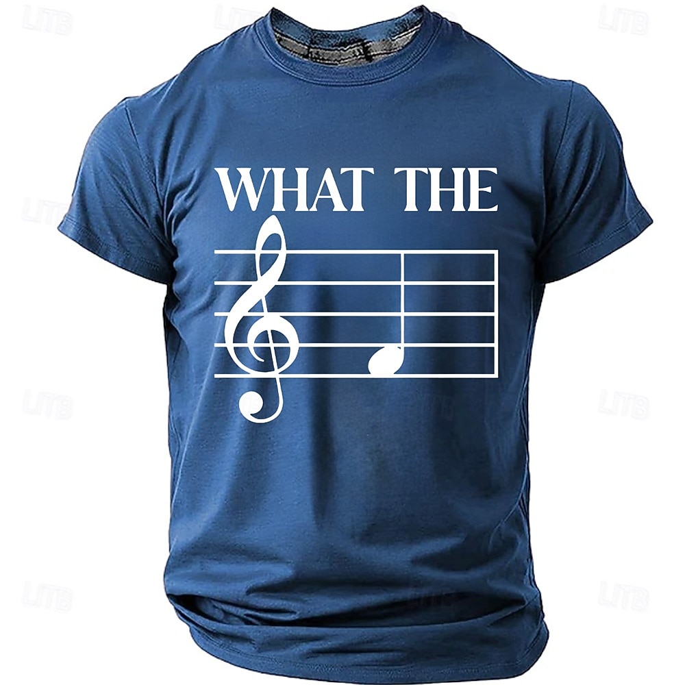 Heren T-shirt met muziekwoordspeling, vioolsleutel, humoristische, sarcastische en originele print, sportief, normale pasvorm, cadeau voor muzikanten, muziekleraar, casual, designer kleding, maten S, 2026 - $22.99 –P1