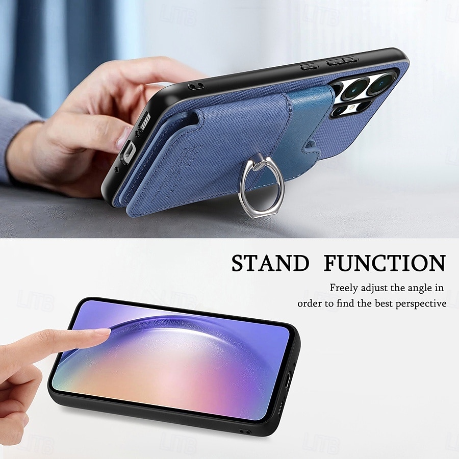 Phone Case For Samsung Galaxy S26 S26 Plus S26 Ultra Back Cover with Stand Holder Ring Holder Ring Buckle Retro TPU PU Leather 2026 - $17.99 –P11