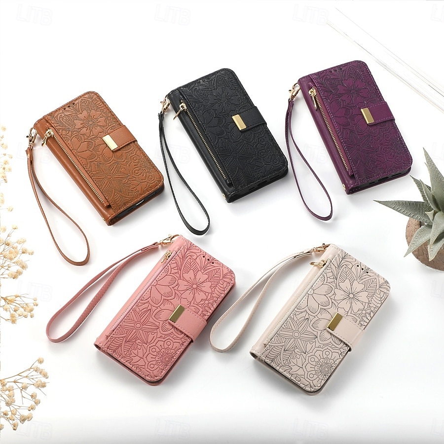 Phone Case For Samsung Galaxy S26 S26 Plus S26 Ultra Wallet Case Flip Cover with Stand Holder Zipper with Wrist Strap Tree Retro TPU PU Leather 2026 - $18.99 –P24