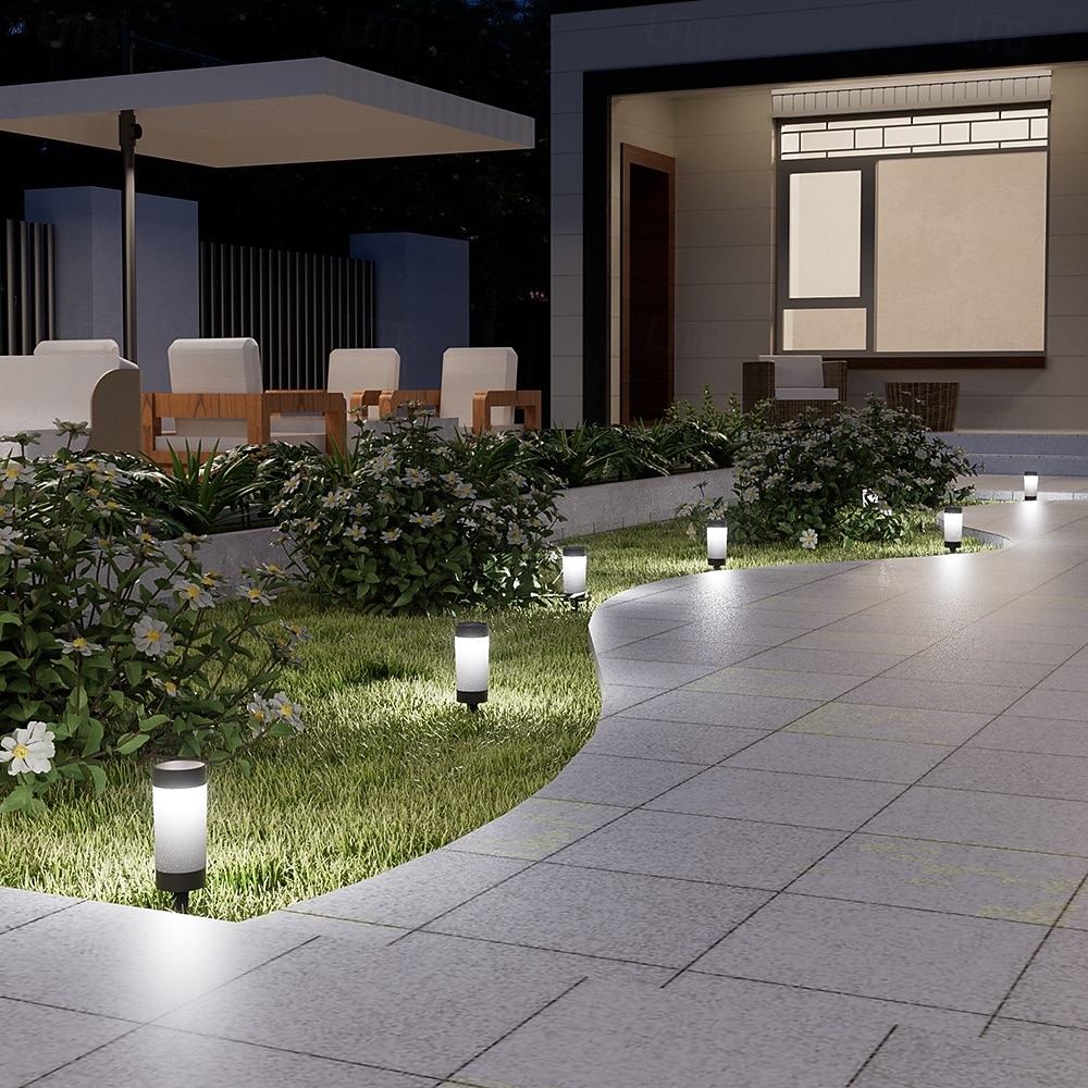 4 τεμάχια ηλιακά φώτα εξωτερικού χώρου για γκαζόν, αδιάβροχα φώτα για βίλα, μονοπάτια κήπου, διακοσμητικά φώτα, αυλή, λιβάδι, έδαφος, ένθετα φώτα 2026 - $46.99 –P10
