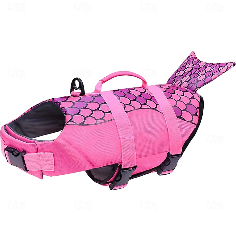Shark Dog Safety Life Vest, Mermaid Dog Life Vests for Swimming with Superior Buoyancy and Rescue Handles for Swimming Pool Beach Boat 2026 - $28.99 –P2