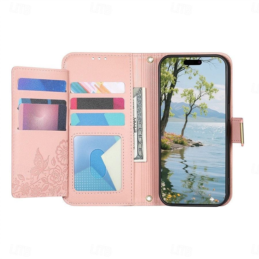 Phone Case For Samsung Galaxy S26 S26 Plus S26 Ultra Wallet Case Flip Cover with Stand Holder Zipper with Wrist Strap Tree Retro TPU PU Leather 2026 - $18.99 –P5